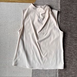 MNG cream sleeveless top